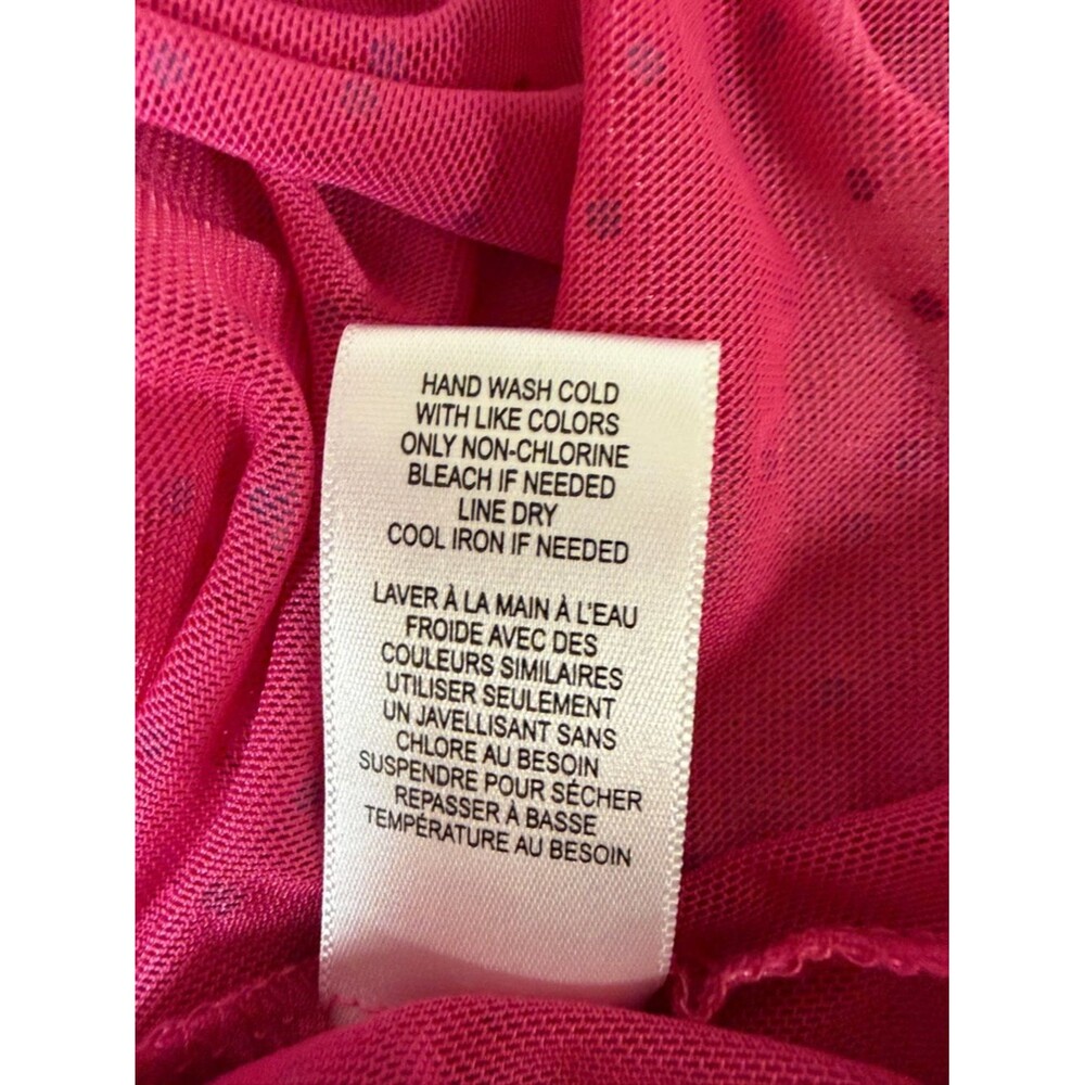 Pink Mesh‎ Top with Rhinestones - Picture 6 of 8